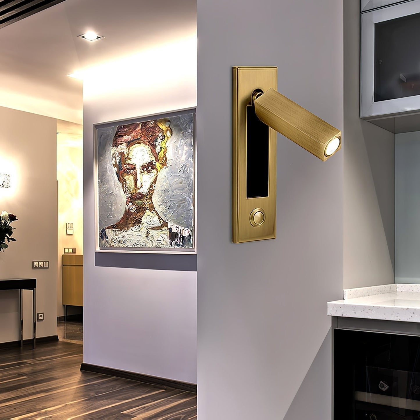 Riley – Amerikanische LED-Wandleuchte zum Lesen