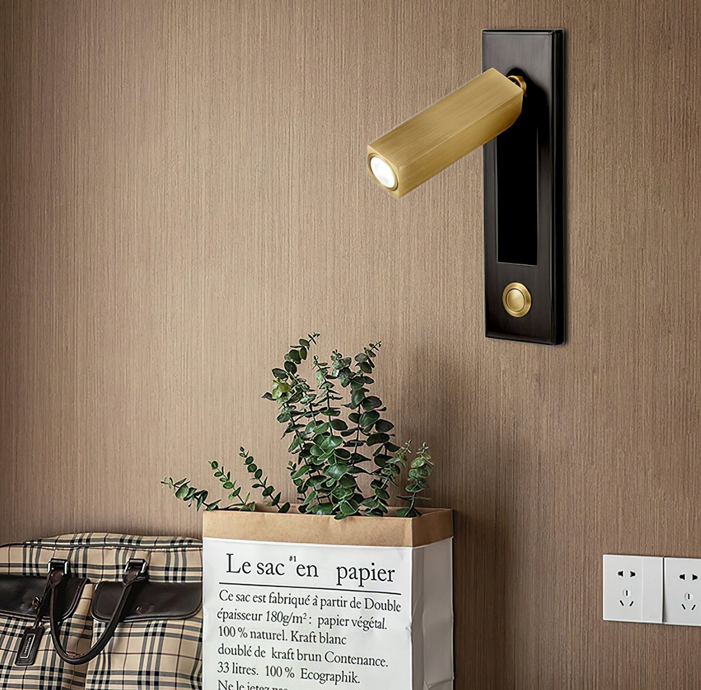 Riley – Amerikanische LED-Wandleuchte zum Lesen