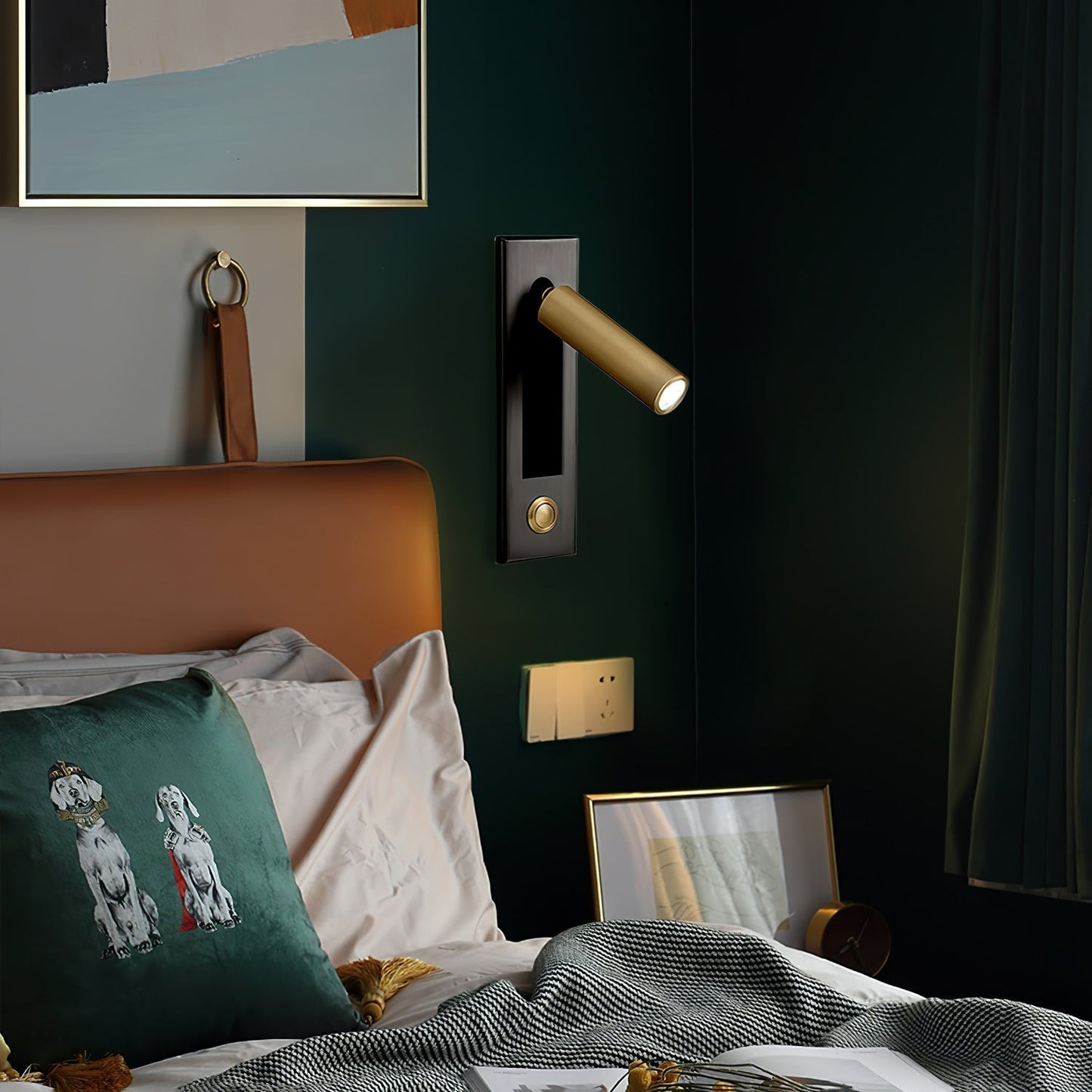 Riley – Amerikanische LED-Wandleuchte zum Lesen