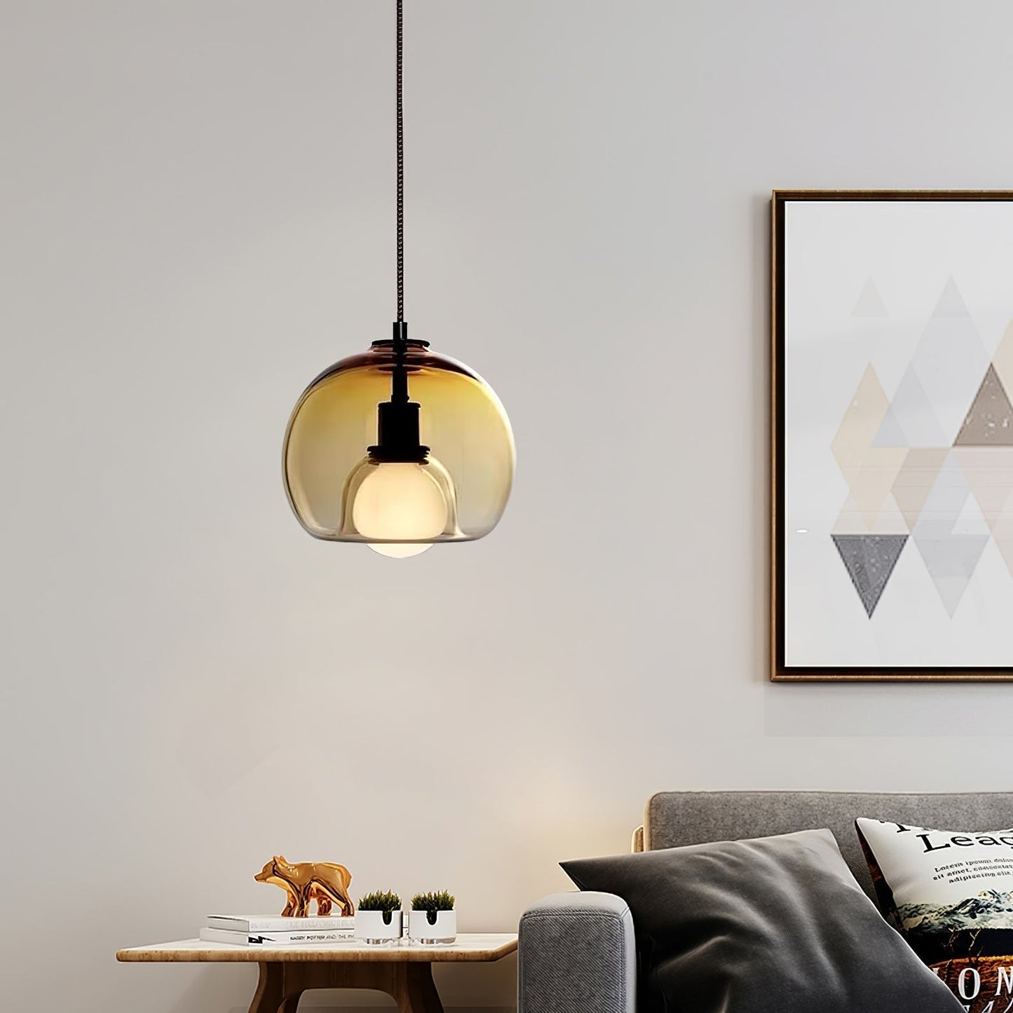 Mila – Modernes Design Glas Pendelleuchte