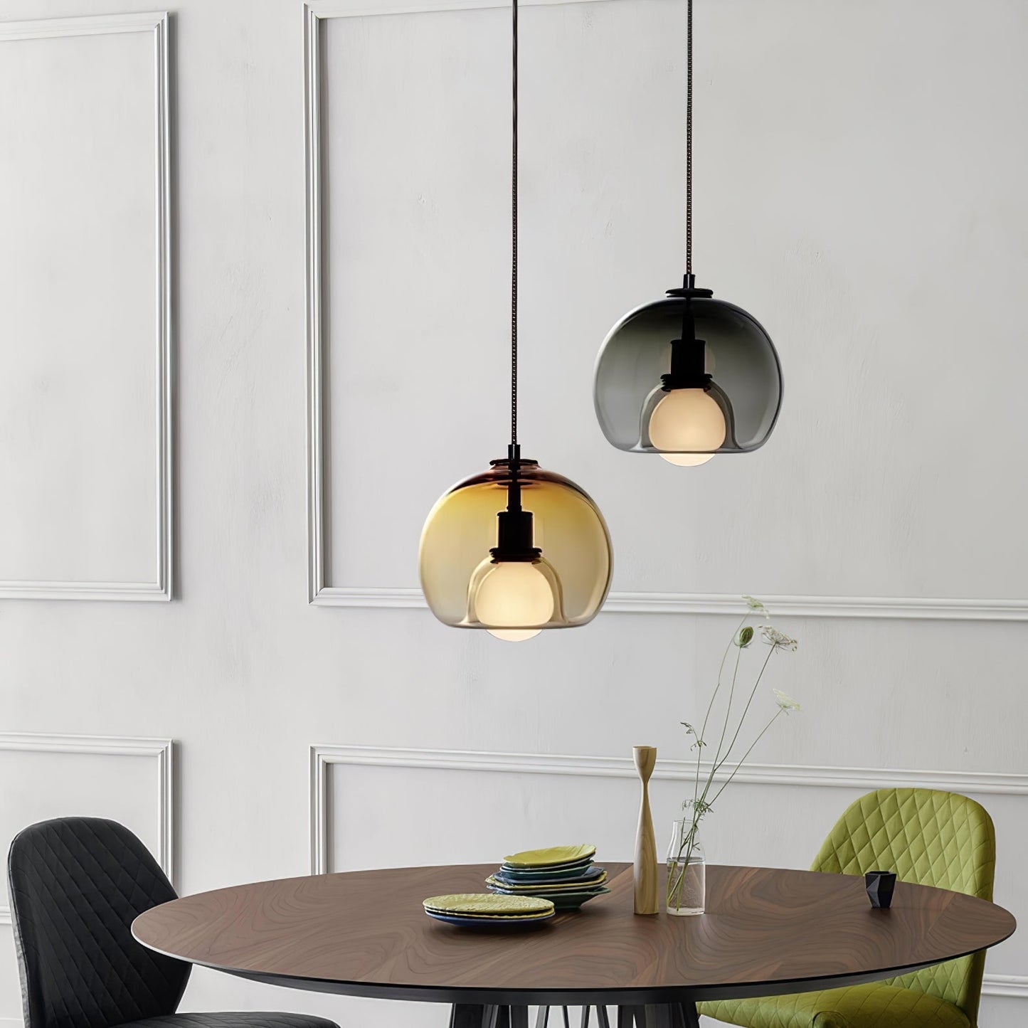 Mila – Modernes Design Glas Pendelleuchte