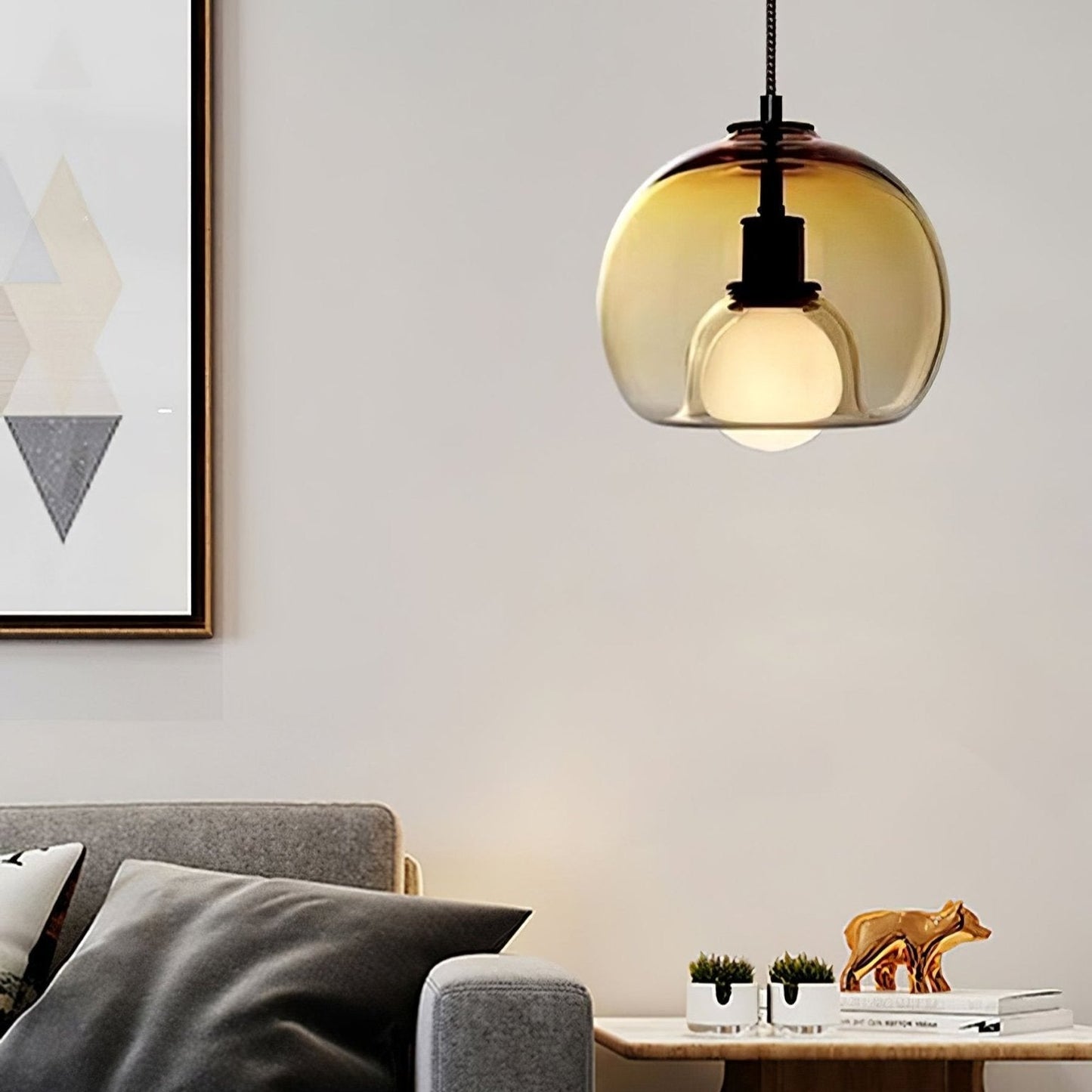 Mila – Modernes Design Glas Pendelleuchte