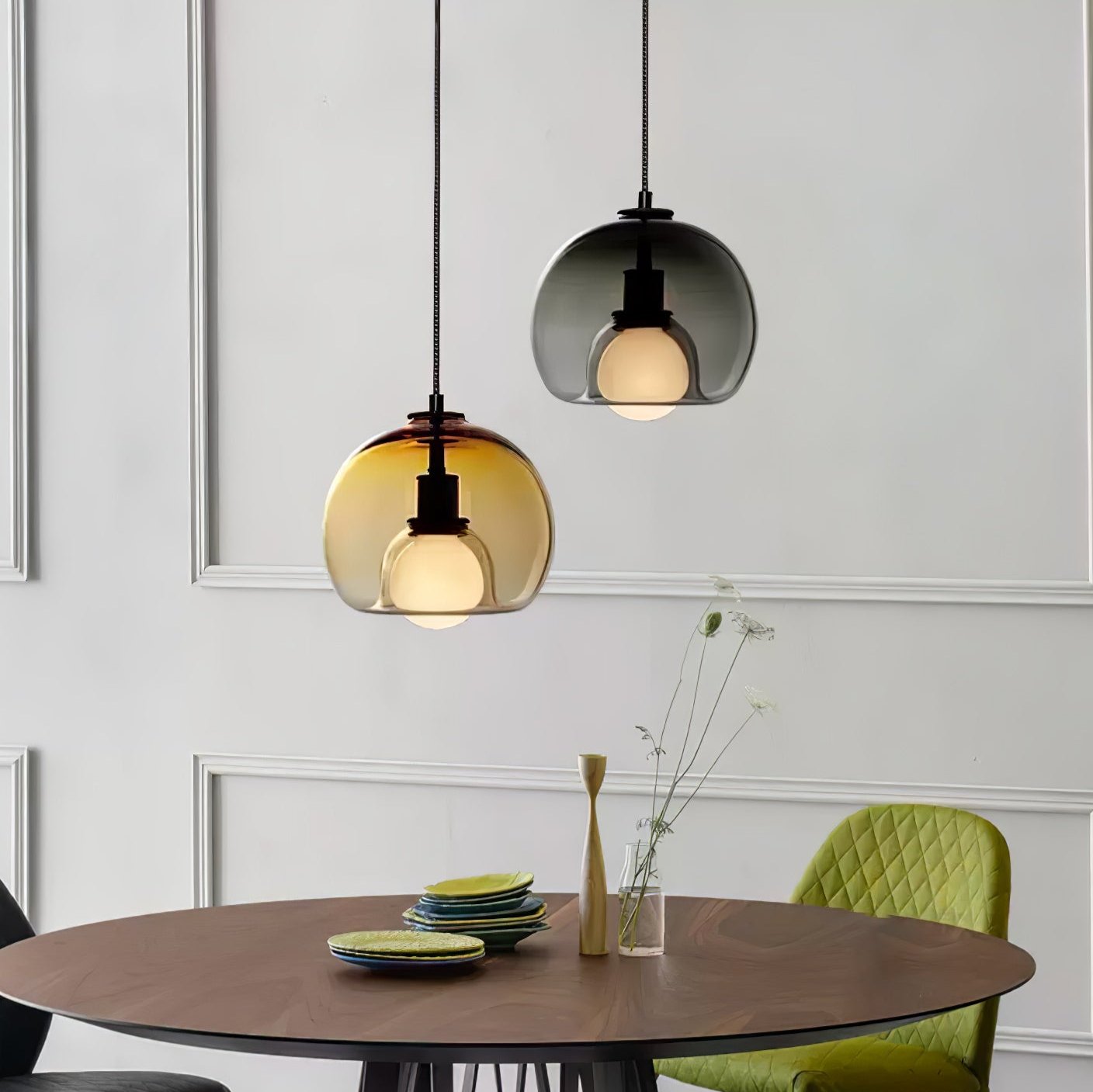 Mila – Modernes Design Glas Pendelleuchte