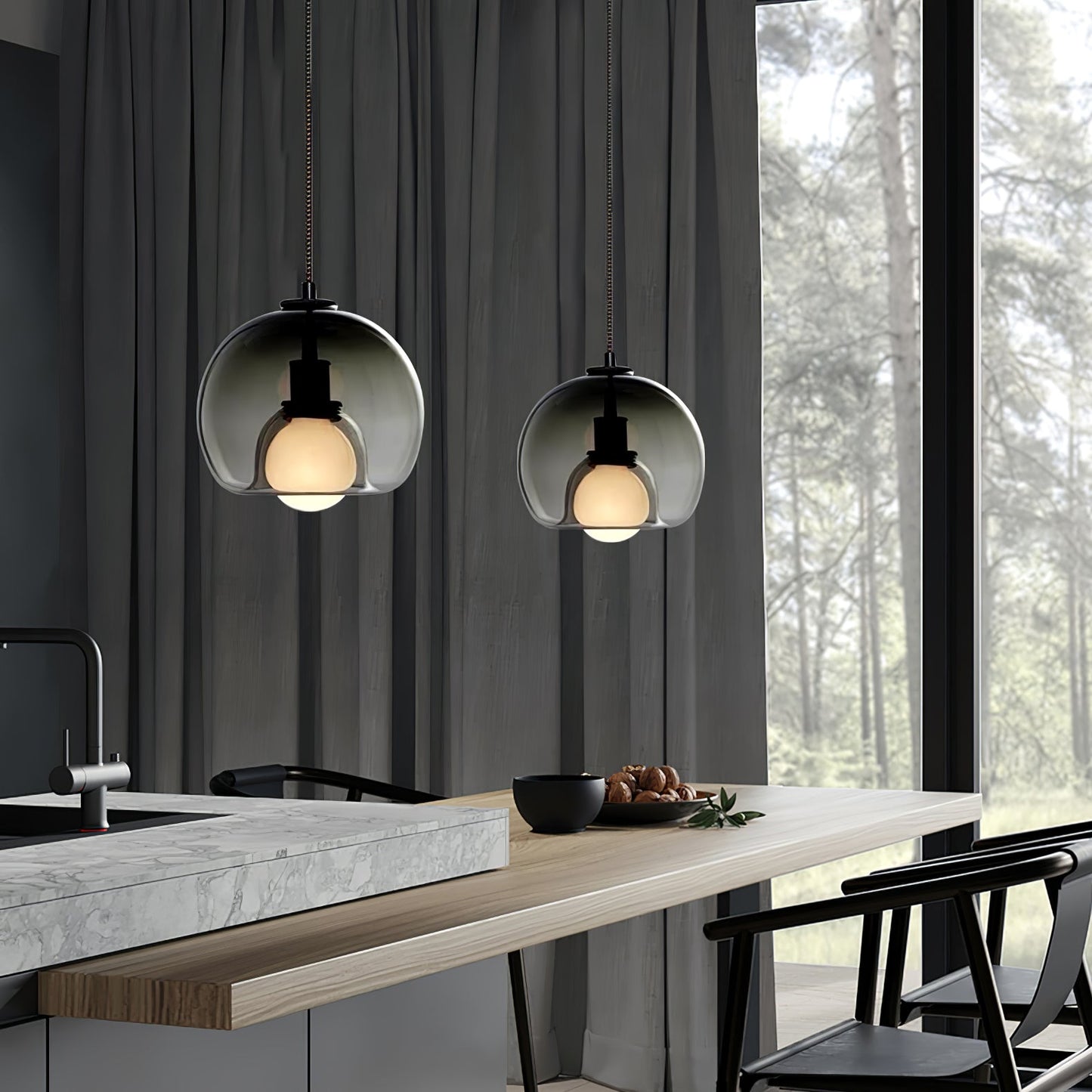 Mila – Modernes Design Glas Pendelleuchte