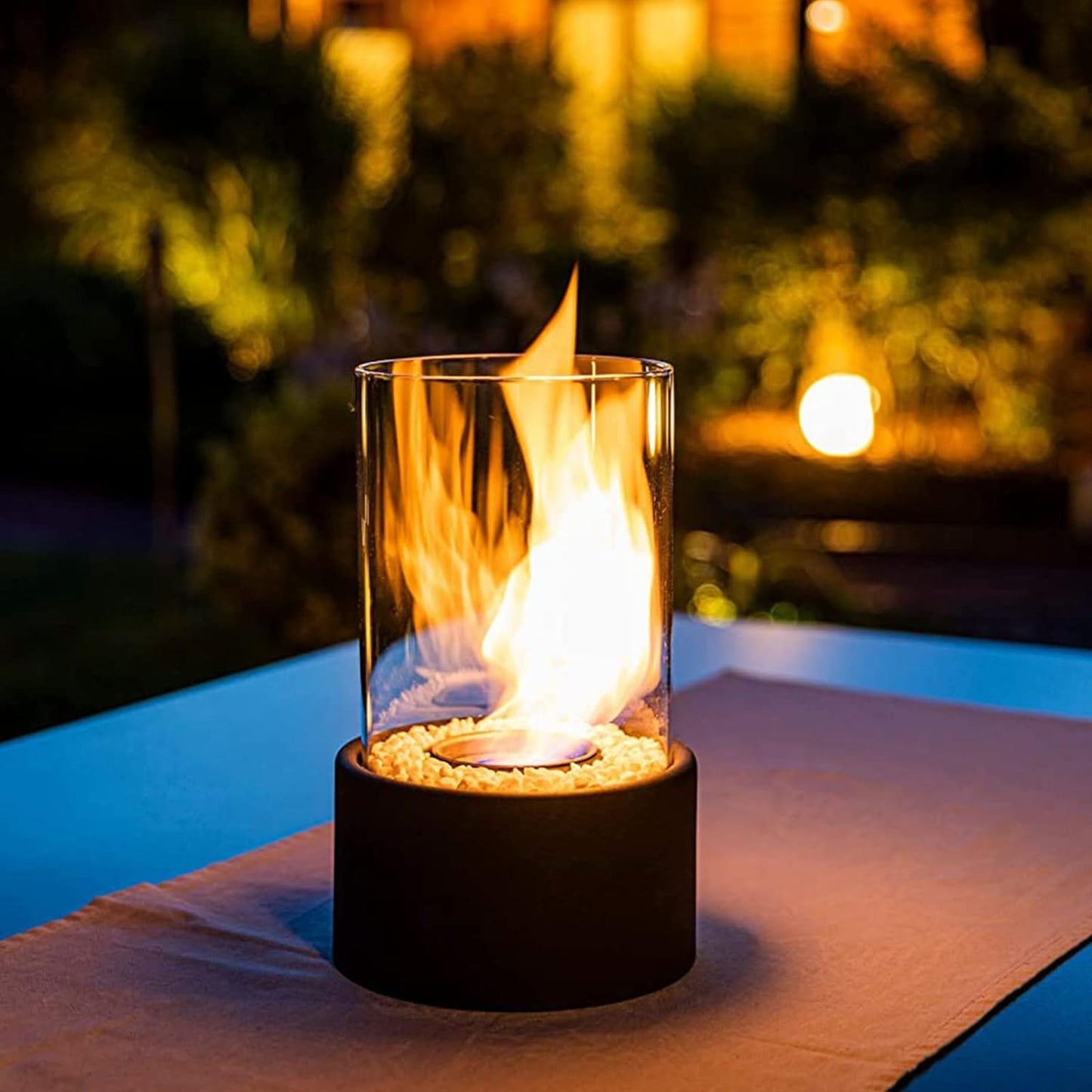 Lumea – Tragbare Glas-Tischfeuerlampe