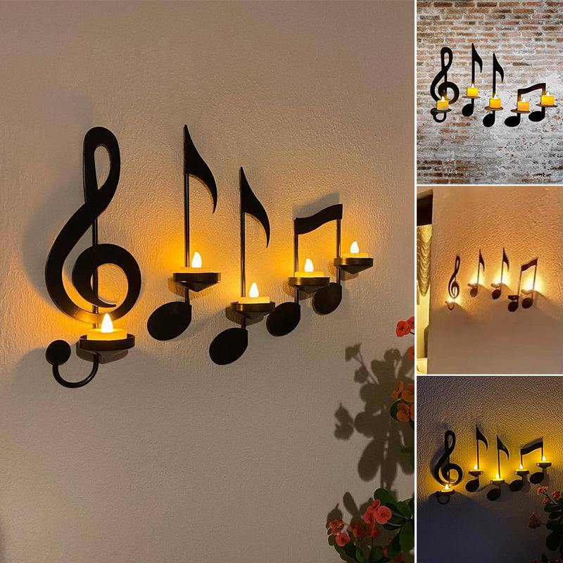 MelodyGlow – Wandlampe in Musiknotenform