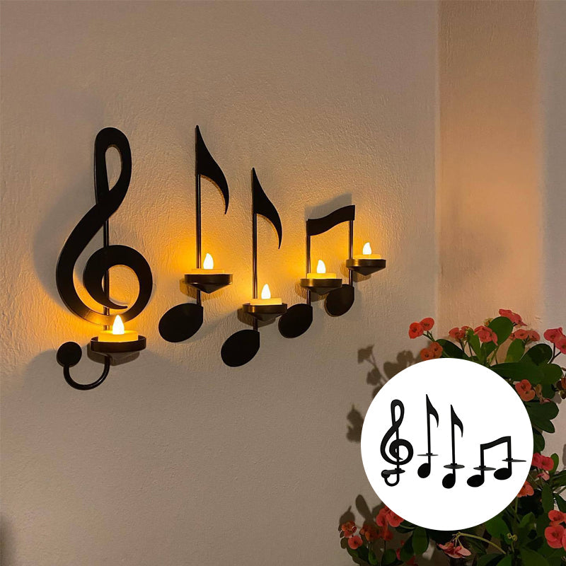 MelodyGlow – Wandlampe in Musiknotenform