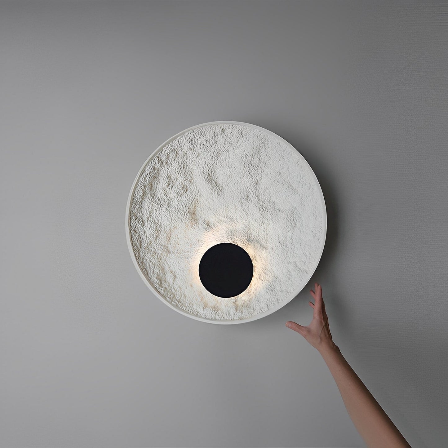 Lunaris – Runde LED-Wandleuchte mit weißem Kugel-Design