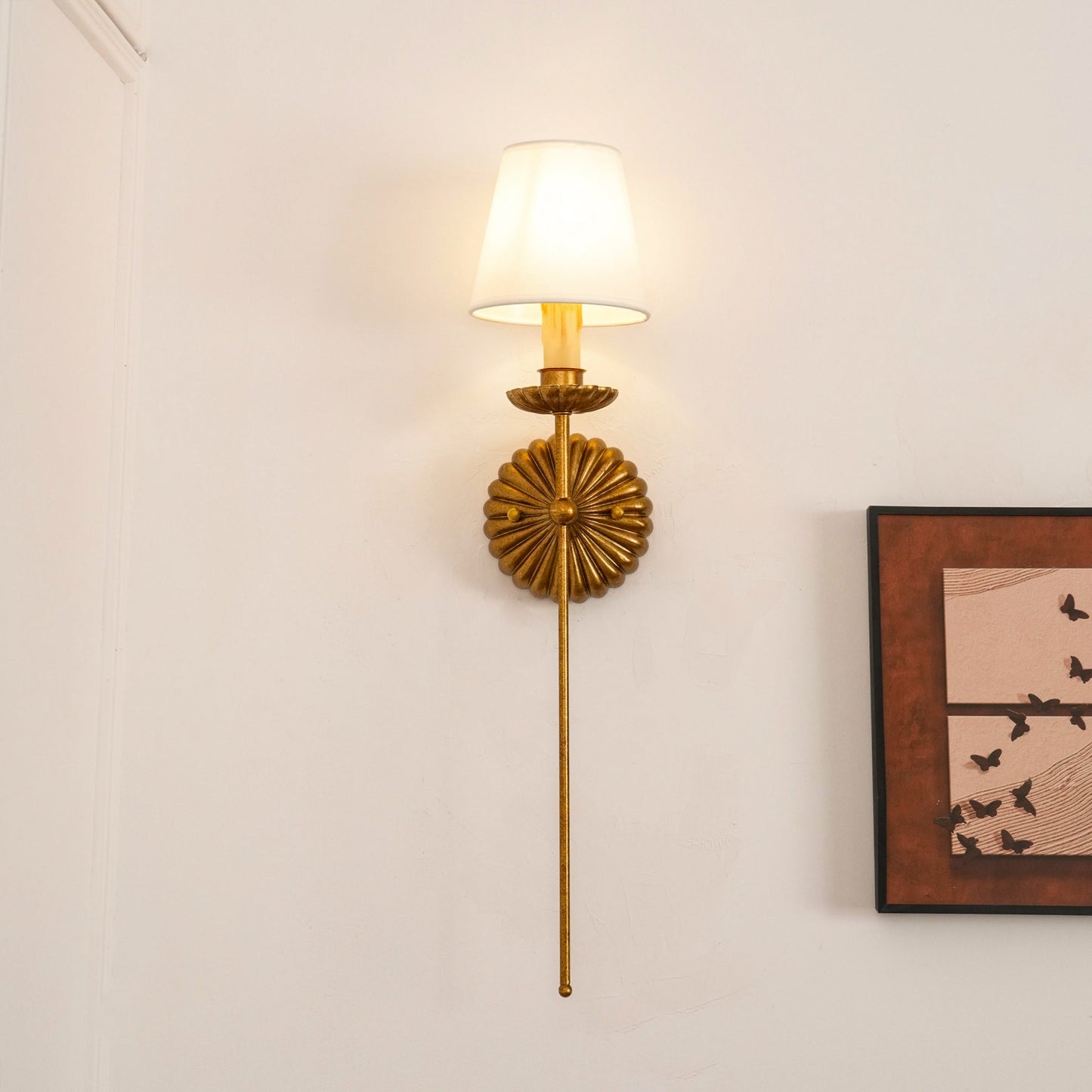 Kristy – Vintage Wandlampe im Kerzen-Stil