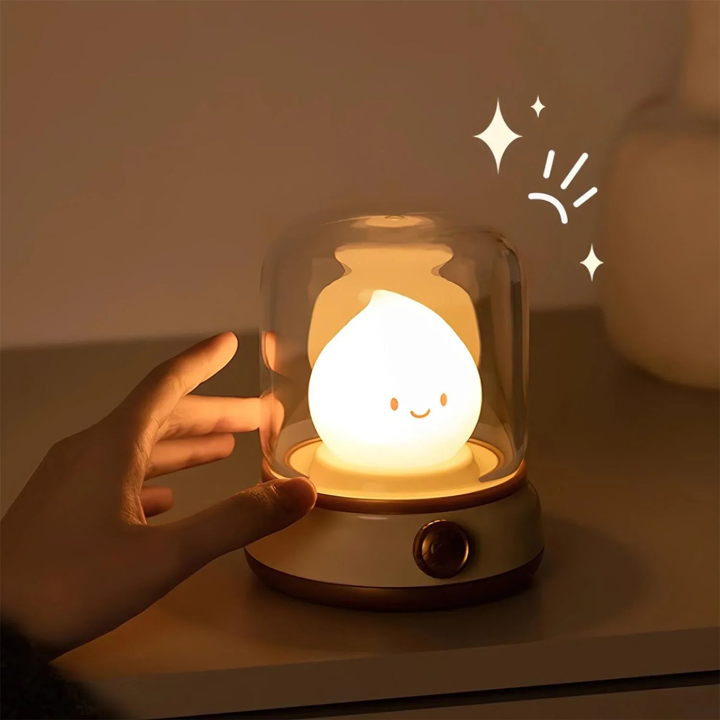 Elina – LED Nachtlicht mit Flammeneffekt