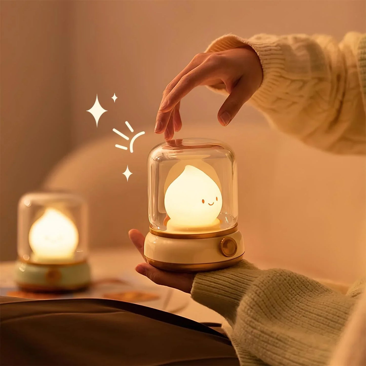 Elina – LED Nachtlicht mit Flammeneffekt