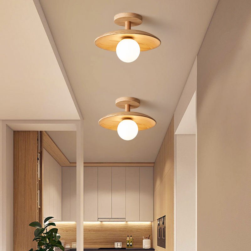 ZenLicht – Japanisch inspirierte Deckenleuchte aus Naturmaterialien