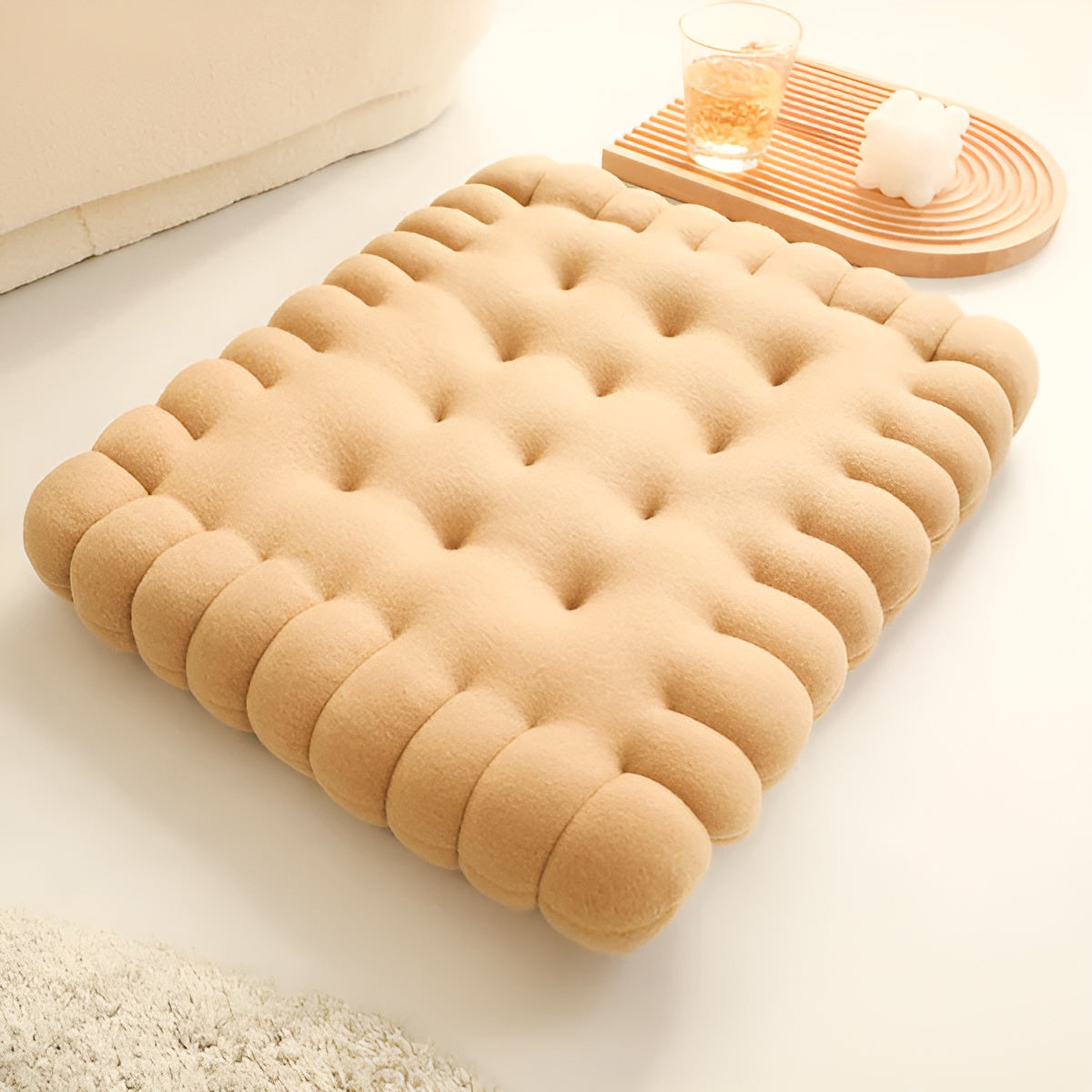 CushionCrave – Luxuriöses Keks-Kissen für dein Sofa