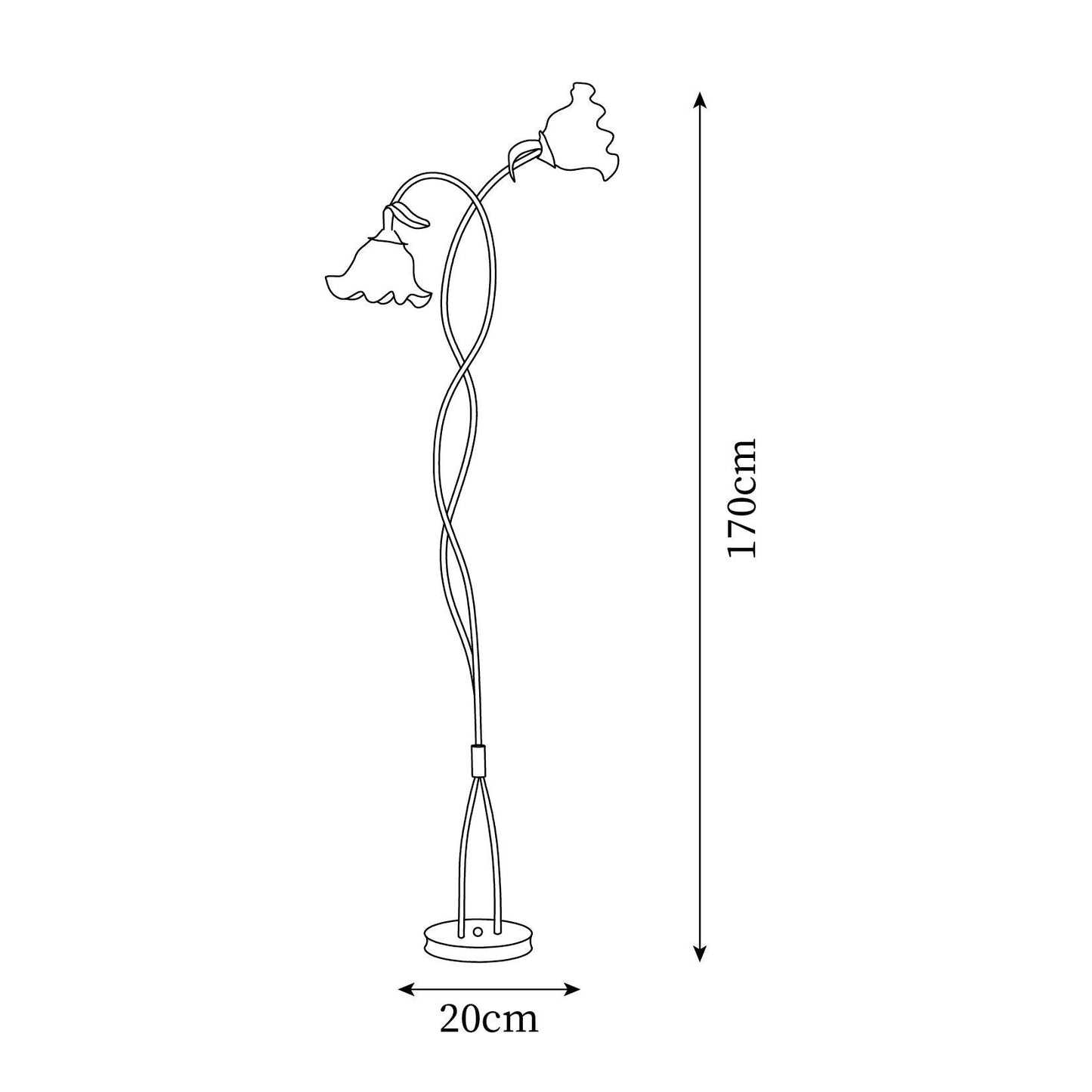 CallaLicht – Elegante Stehlampe im Calla-Blumen-Design