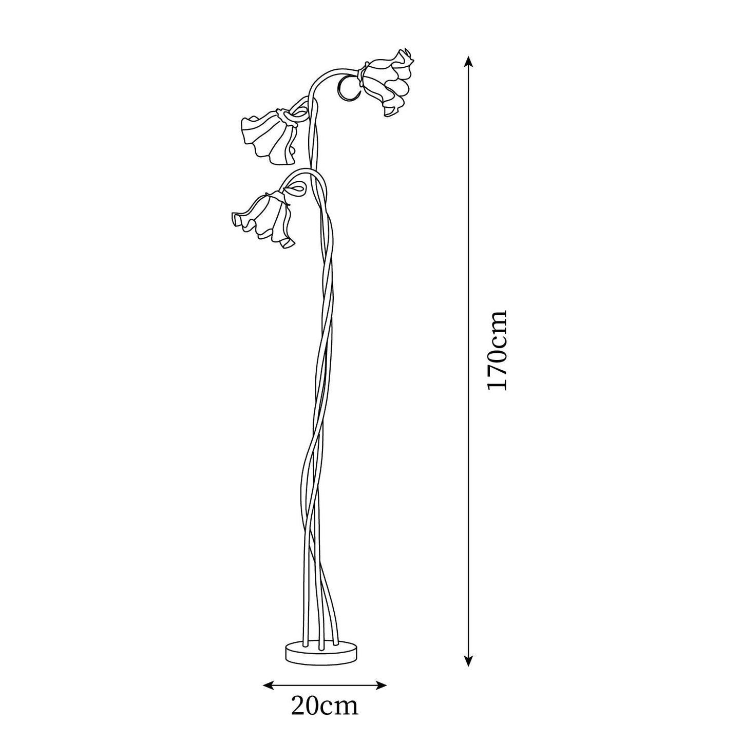 CallaLicht – Elegante Stehlampe im Calla-Blumen-Design