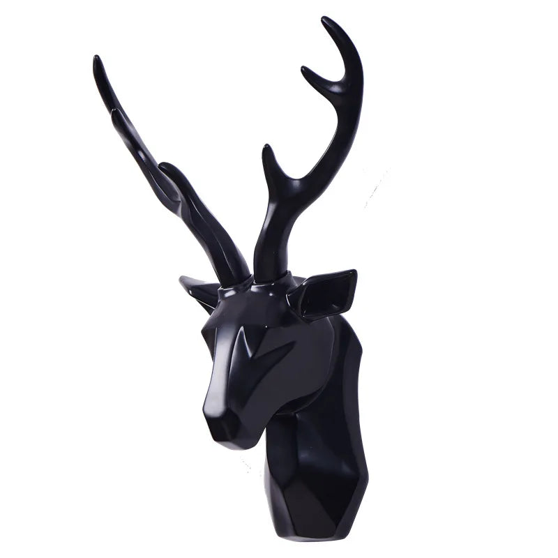 3D Tierkopf Wanddeko aus Kunstharz