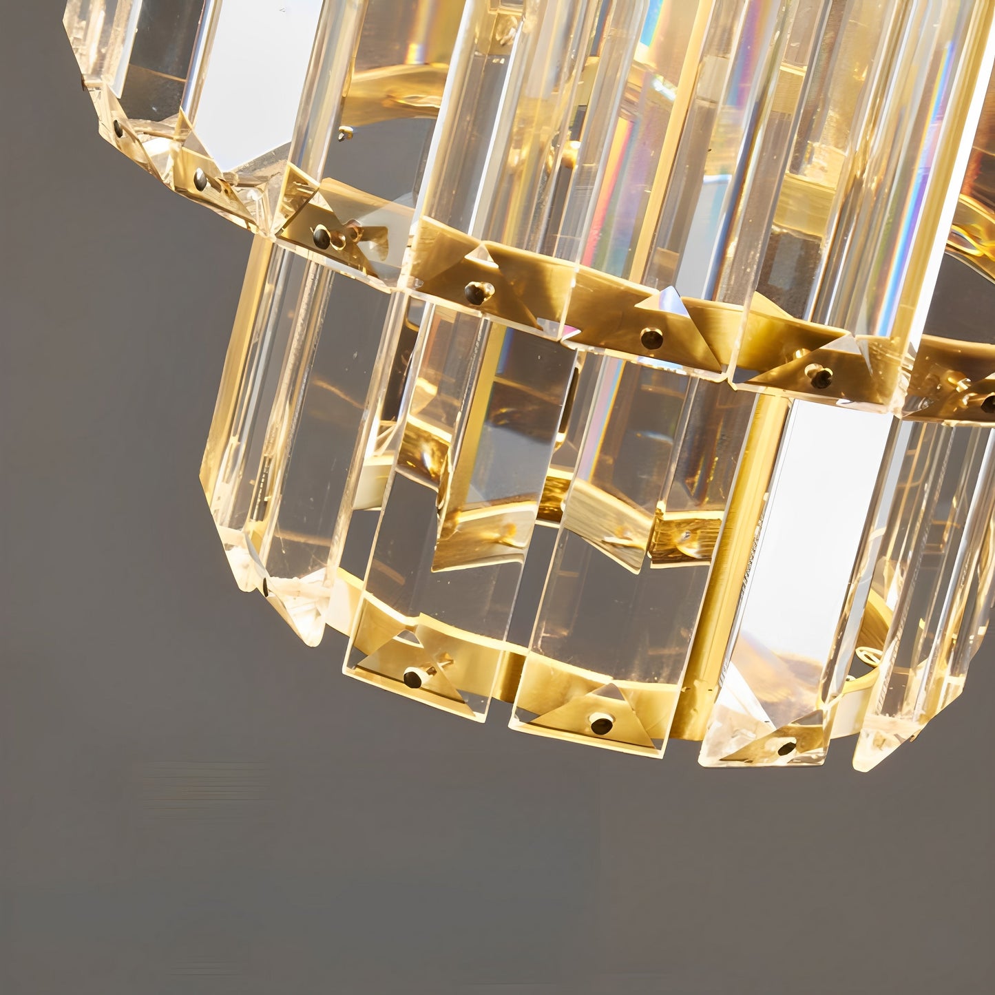 Fernando – Hängelampe aus Glas und Kristall mit schwarzem oder goldenem Kabel