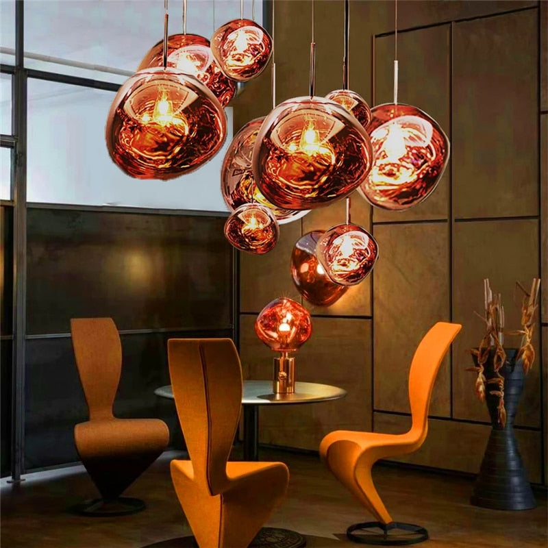 Moderne Glas-Pendelleuchten für Küchen