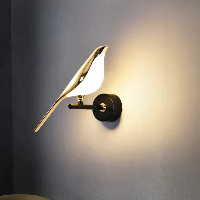 Nordische LED-Wandleuchte für Vögel
