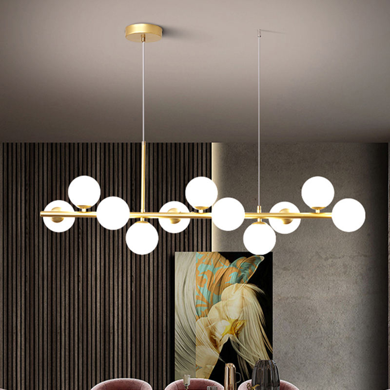 GoldLine – Eleganter Esstisch-Kronleuchter mit Designer-Flair