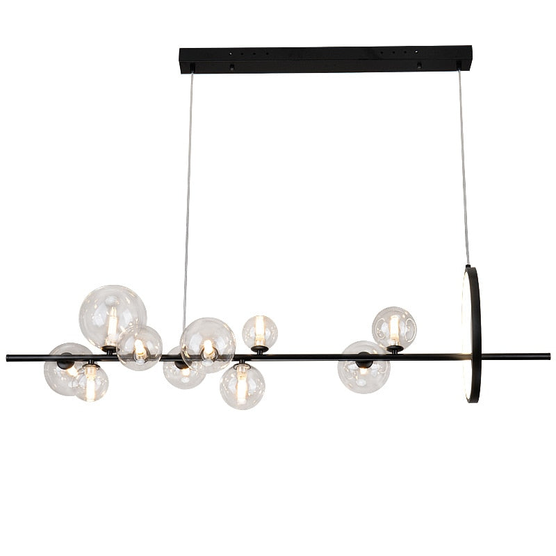 BlasenLicht – Moderner Glasblasen-Kronleuchter mit Lichtspiel