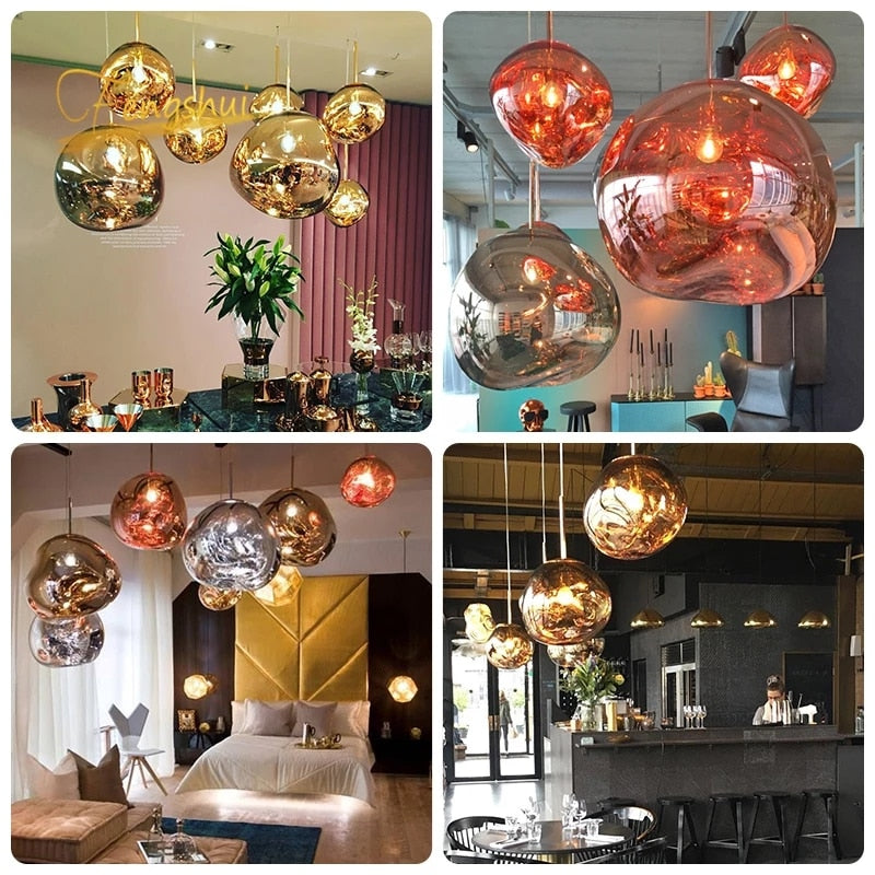 Moderne Glas-Pendelleuchten für Küchen