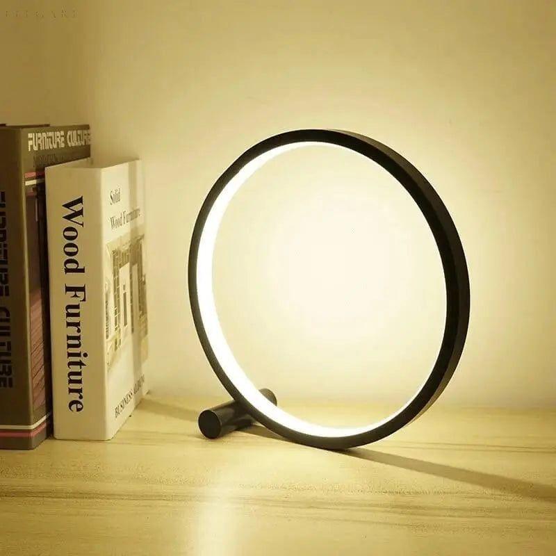 Moderne minimalistische LED-Ring-Tischlampe