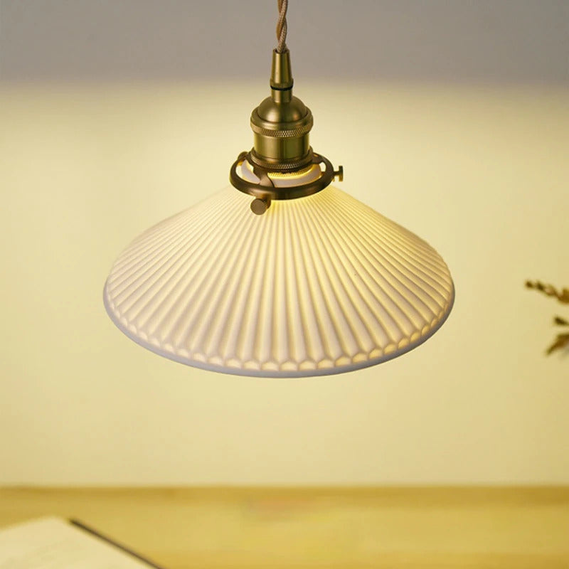 Glisten - Weiße keramische Pendelleuchte