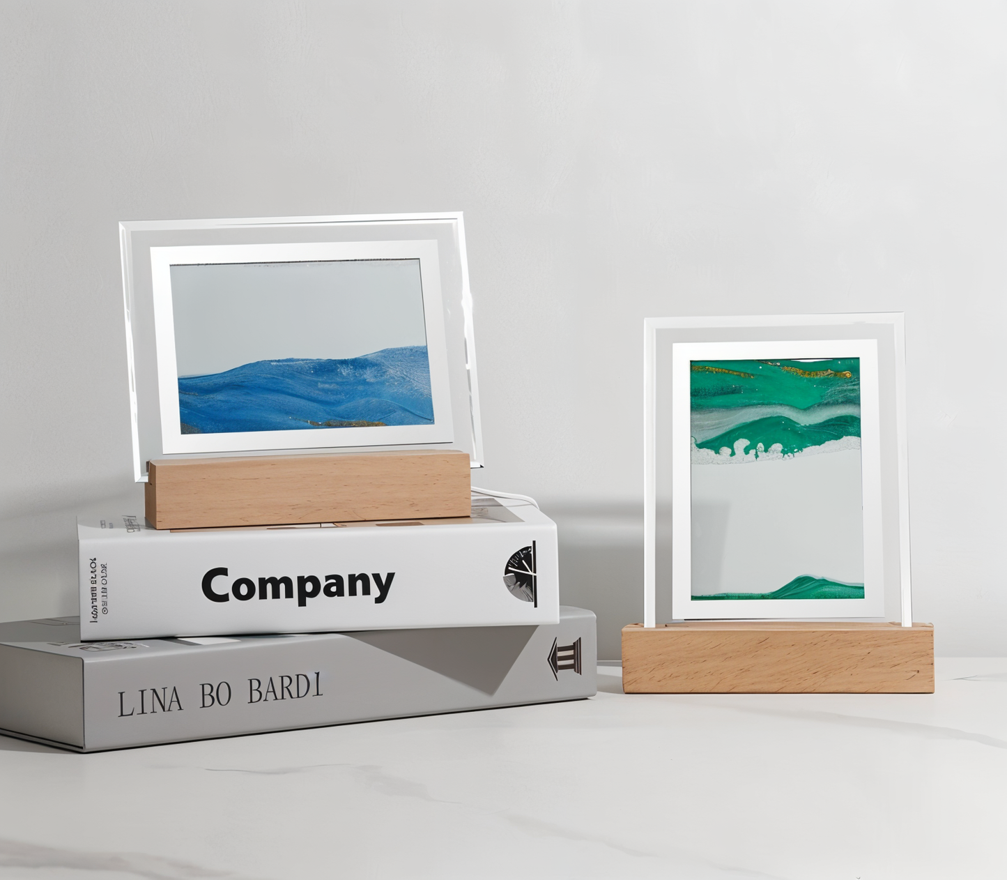 SandVista Lampe – 3D Treibsandrahmen