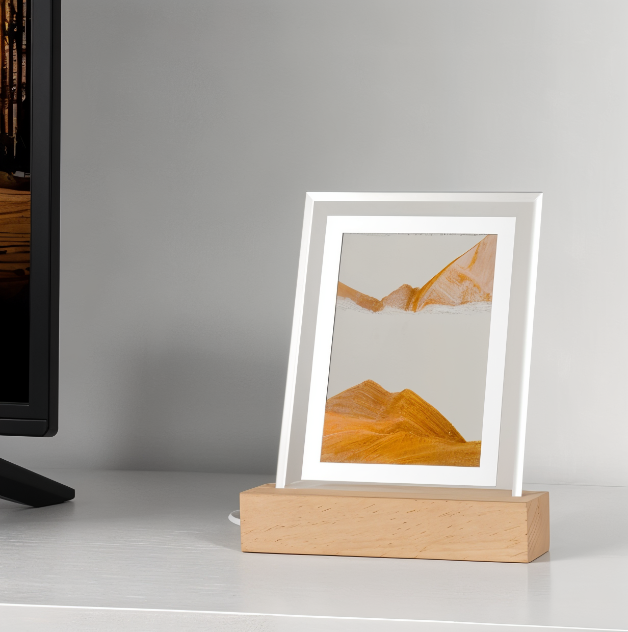 SandVista Lampe – 3D Treibsandrahmen