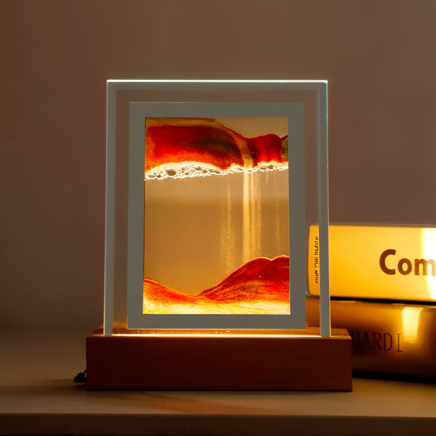 SandVista Lampe – 3D Treibsandrahmen