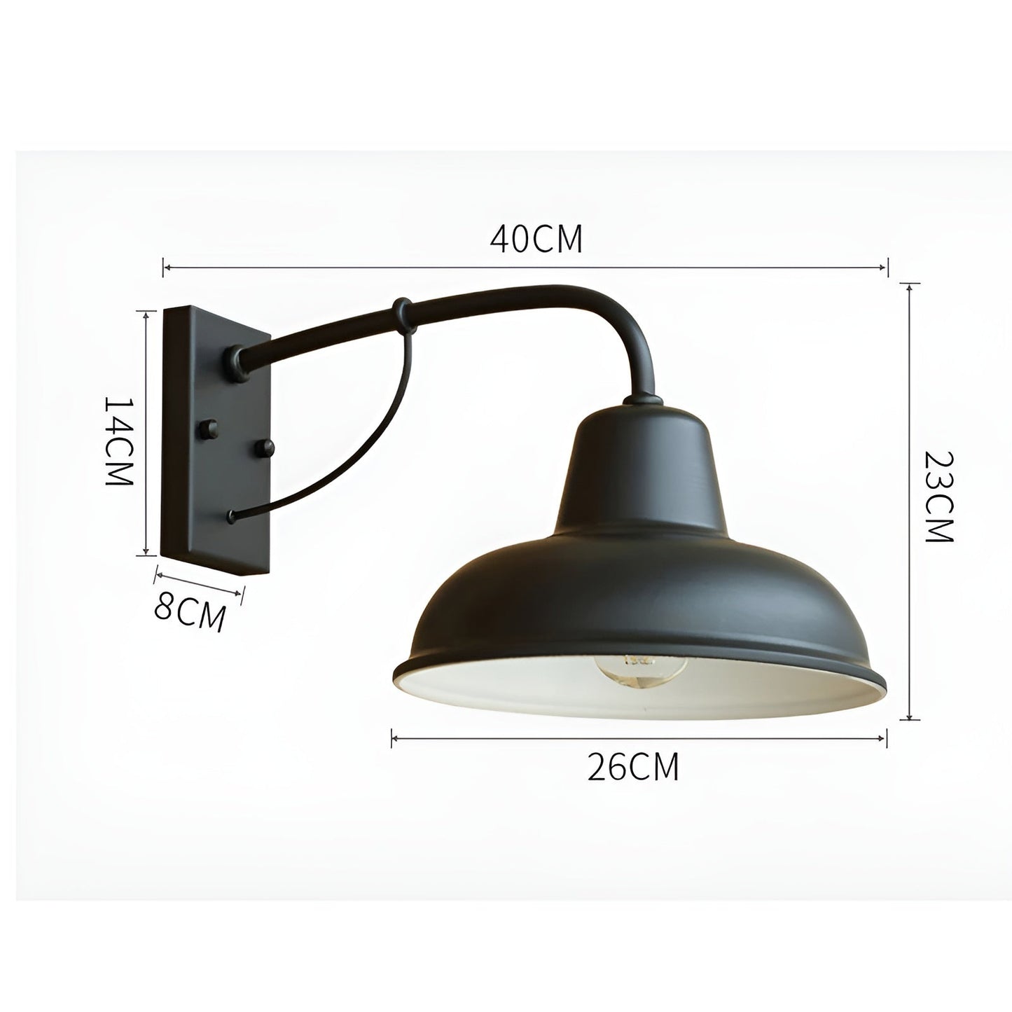 Retro Lampe - Antike Vintage Wandleuchte