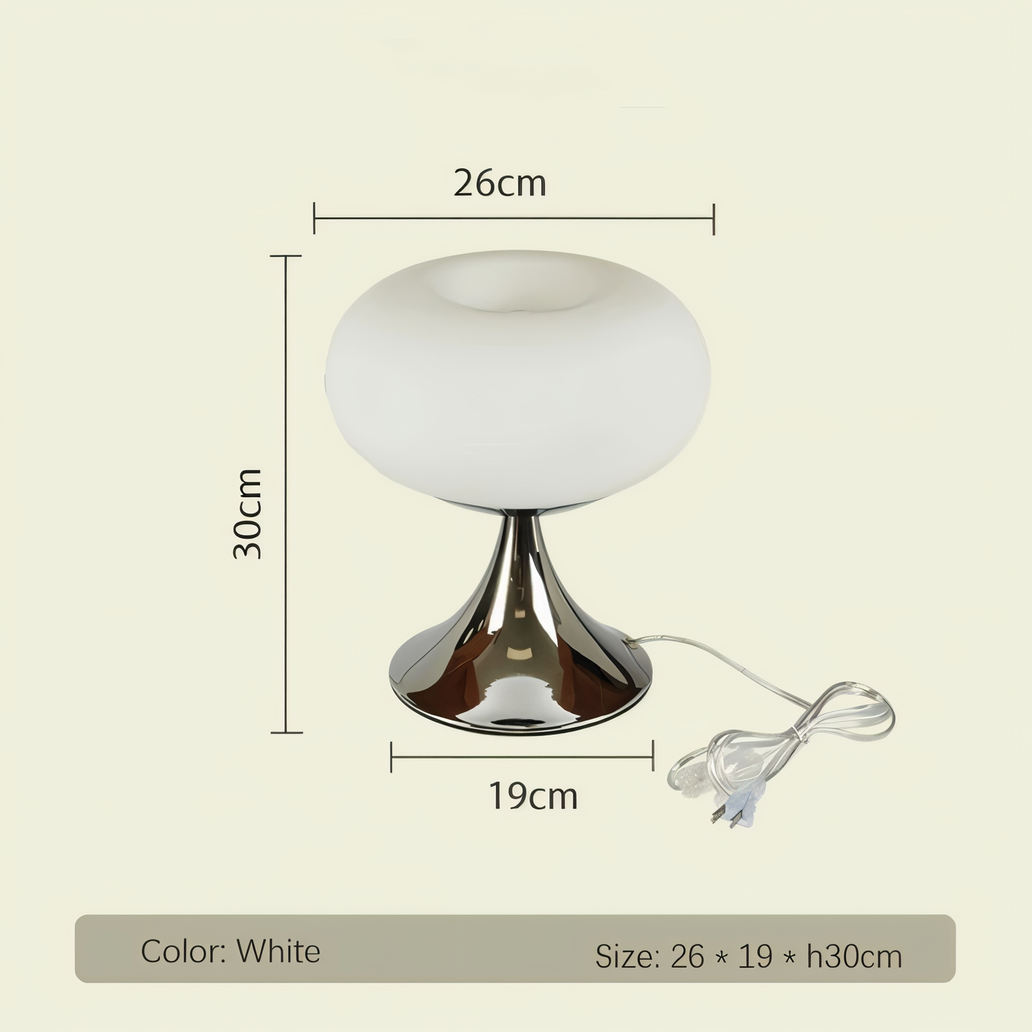 MacaronGlow – Farbige Tischlampe mit kurvigem Glas im Macaron-Stil