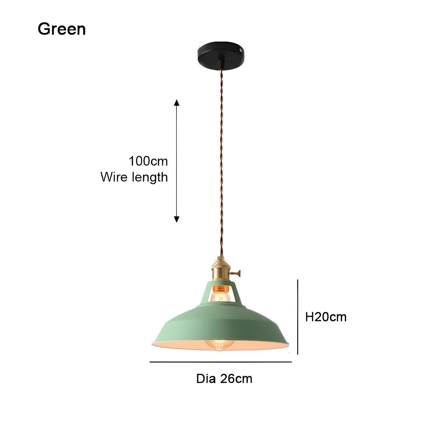 ColorLoft Pendelleuchte – Industrie-Stil mit Macaron-Farben