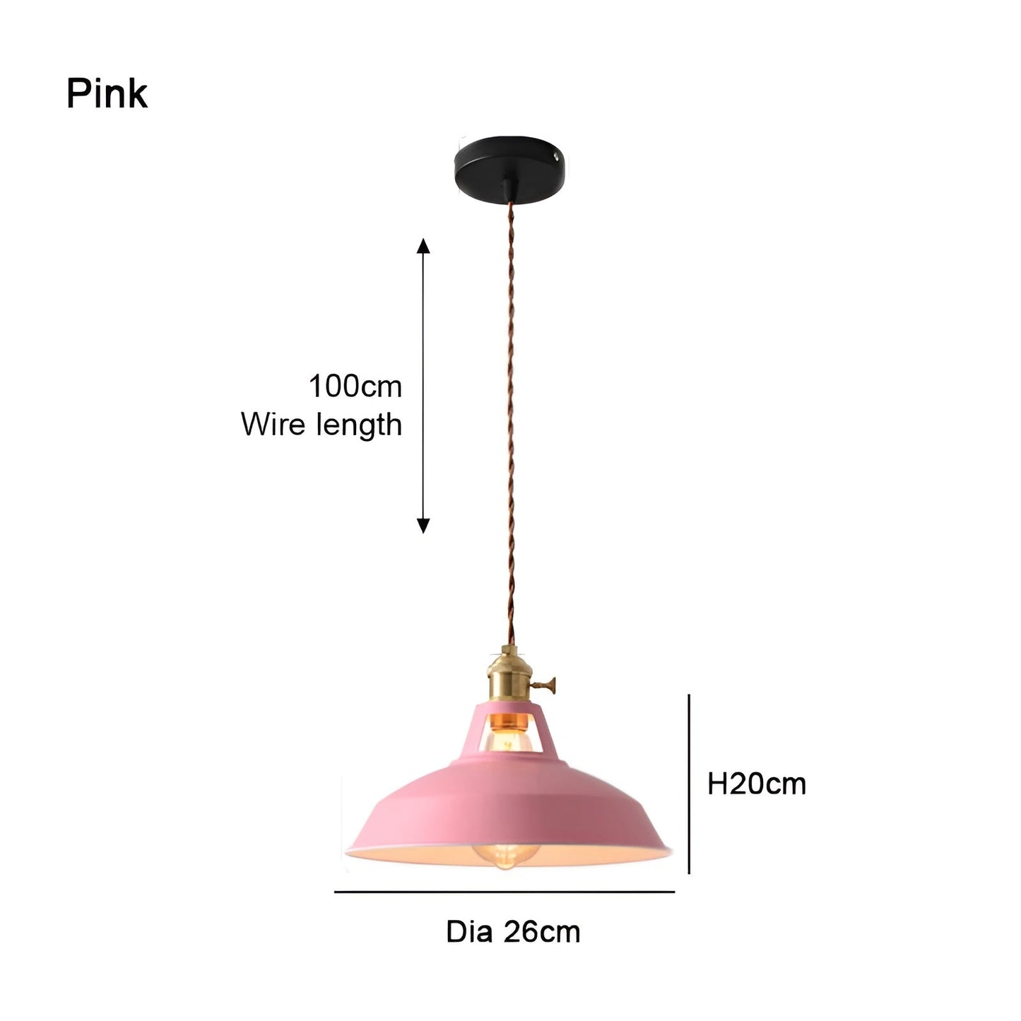 ColorLoft Pendelleuchte – Industrie-Stil mit Macaron-Farben