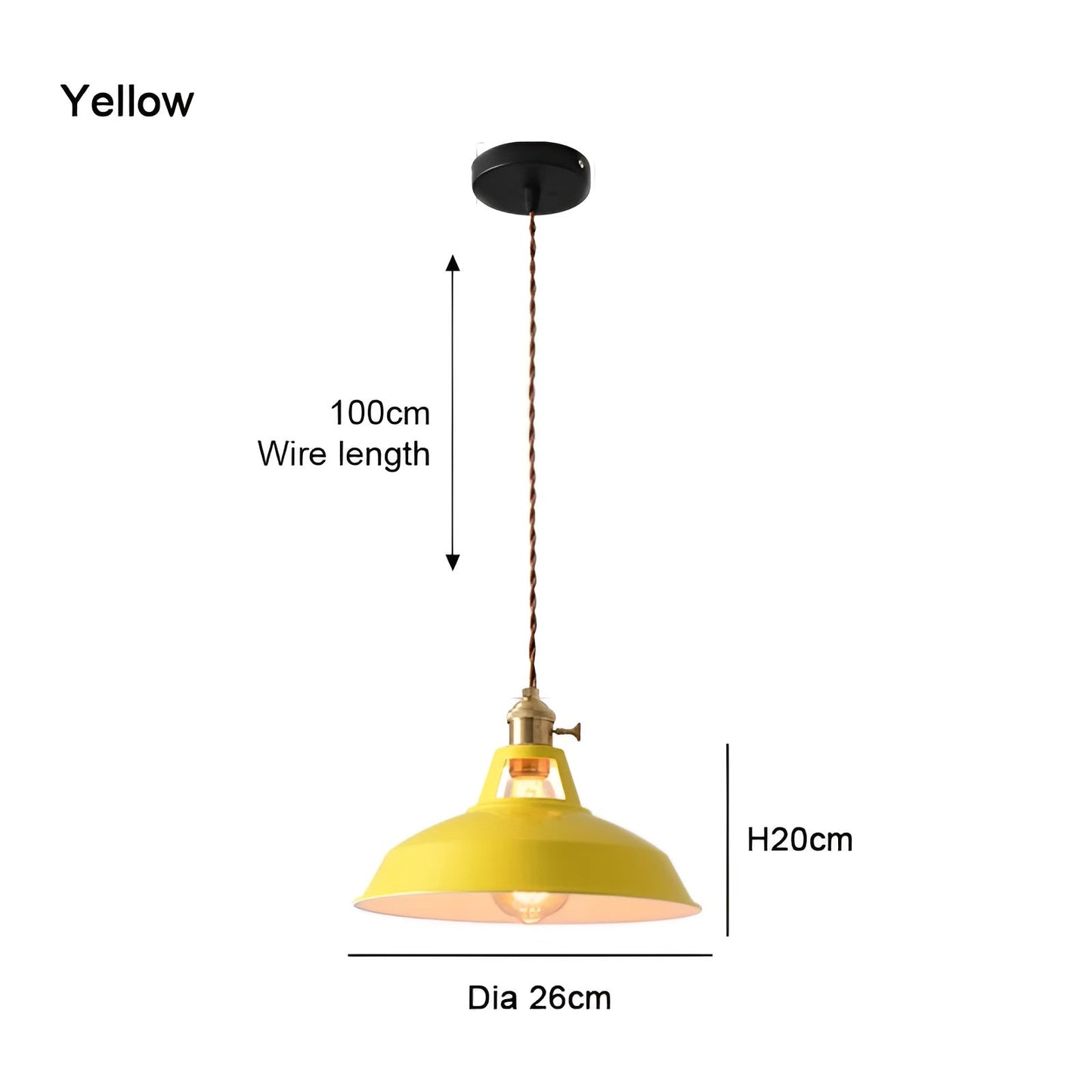 ColorLoft Pendelleuchte – Industrie-Stil mit Macaron-Farben