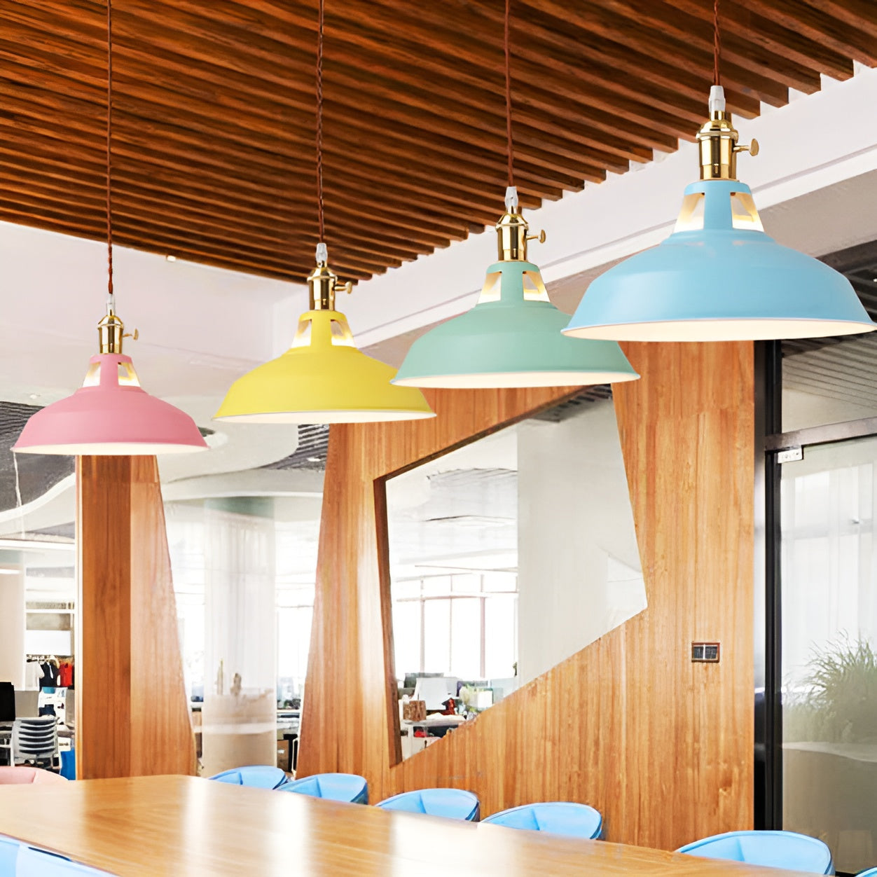 ColorLoft Pendelleuchte – Industrie-Stil mit Macaron-Farben