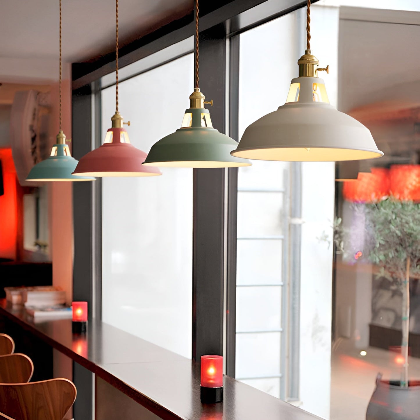 ColorLoft Pendelleuchte – Industrie-Stil mit Macaron-Farben