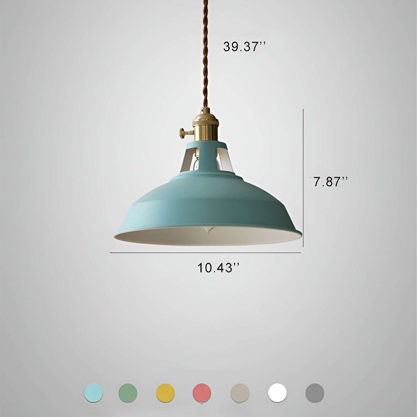 ColorLoft Pendelleuchte – Industrie-Stil mit Macaron-Farben