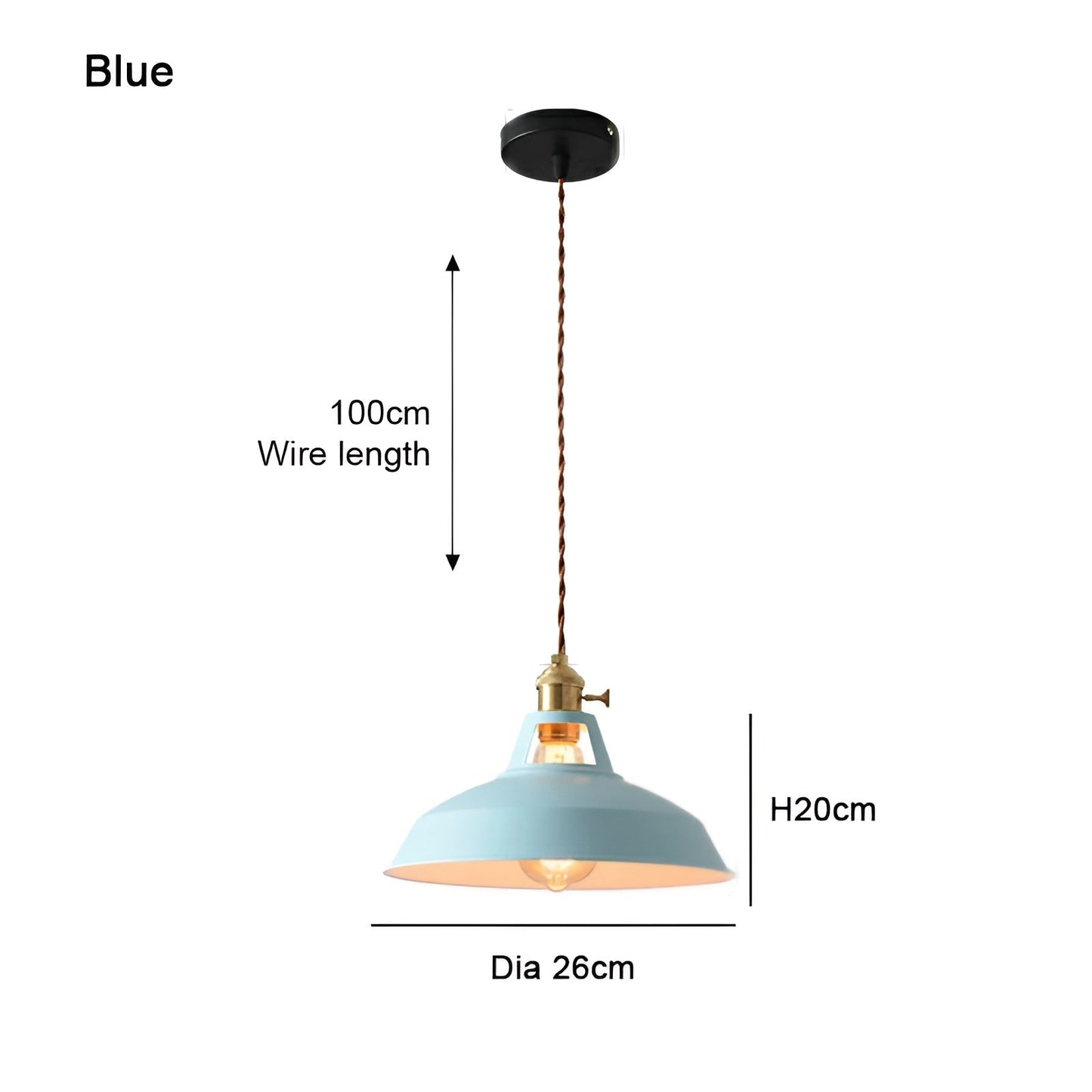 ColorLoft Pendelleuchte – Industrie-Stil mit Macaron-Farben