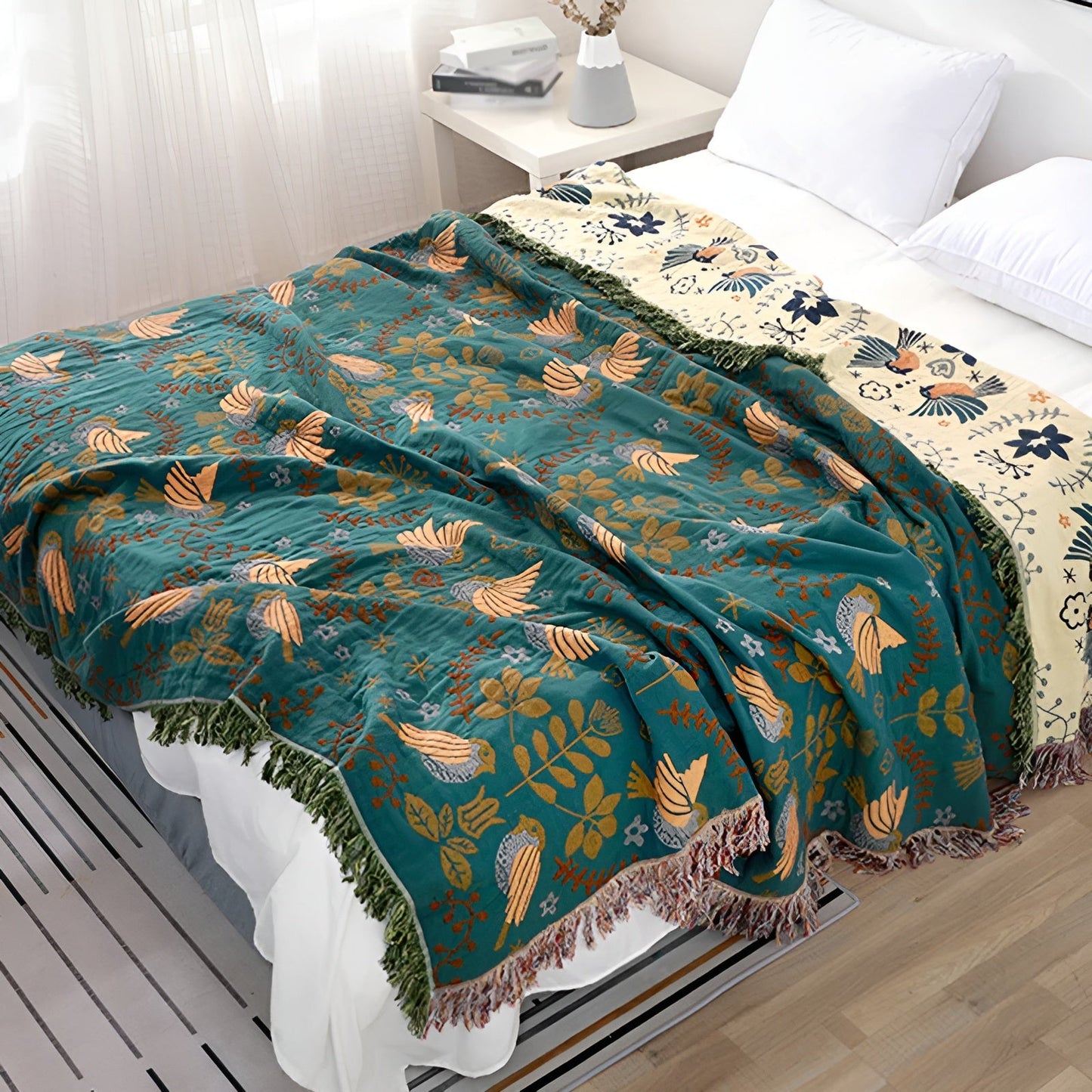 Bohemian Style - Wendbare Baumwolldecke