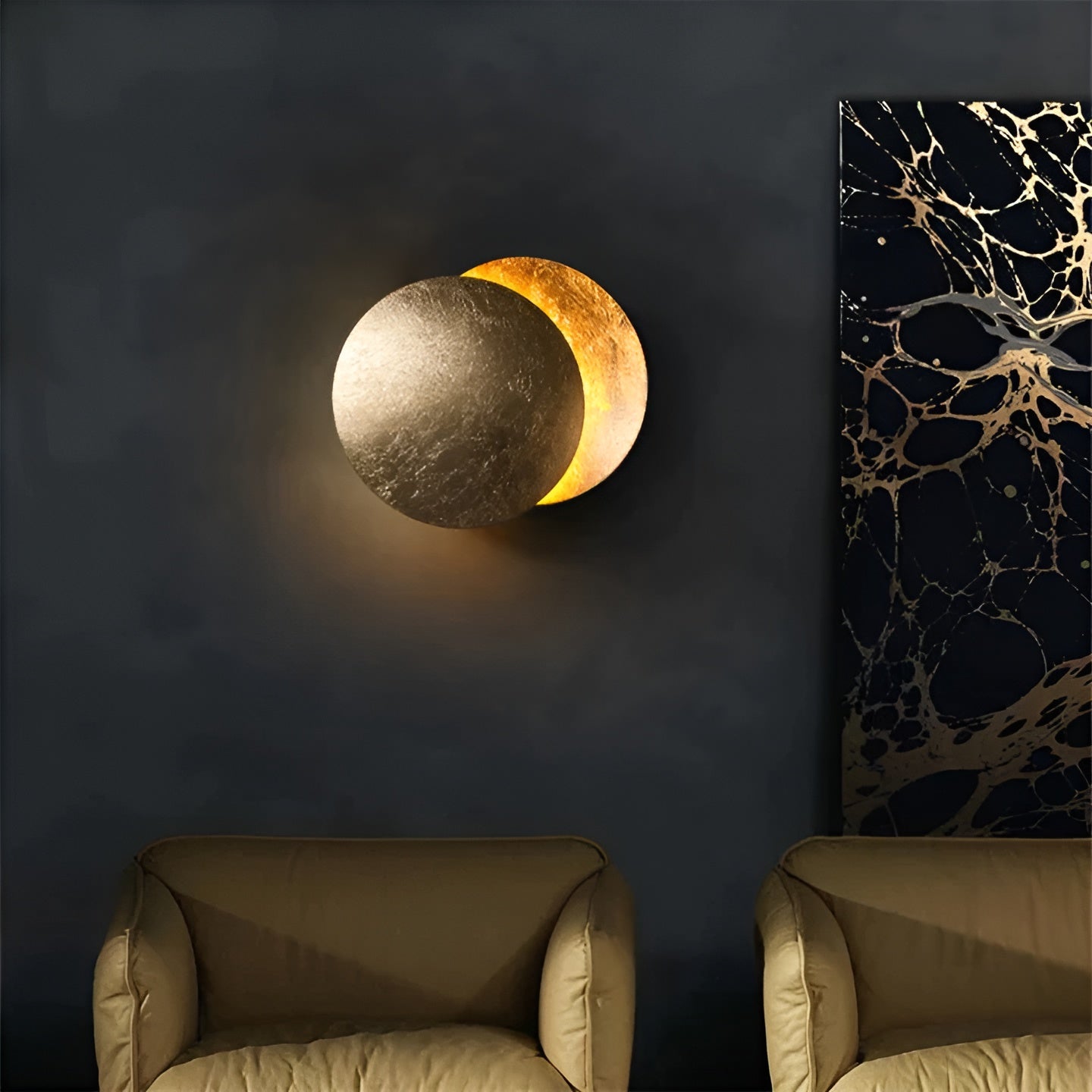 Solar Eclipse - Drehbare LED-Wandleuchte