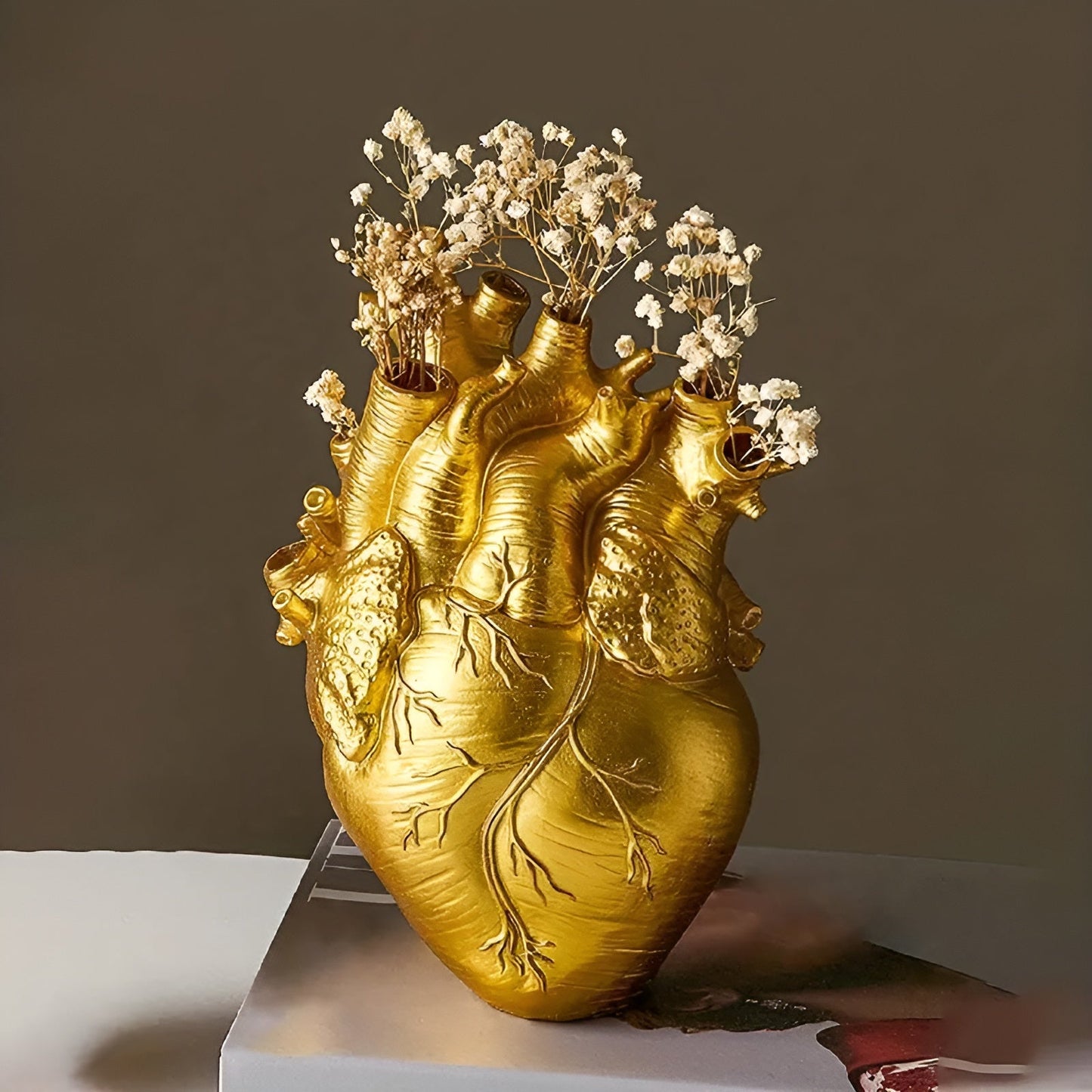 HeartRoot – Handgefertigte Herzvase aus natürlichem Bambus und Holz