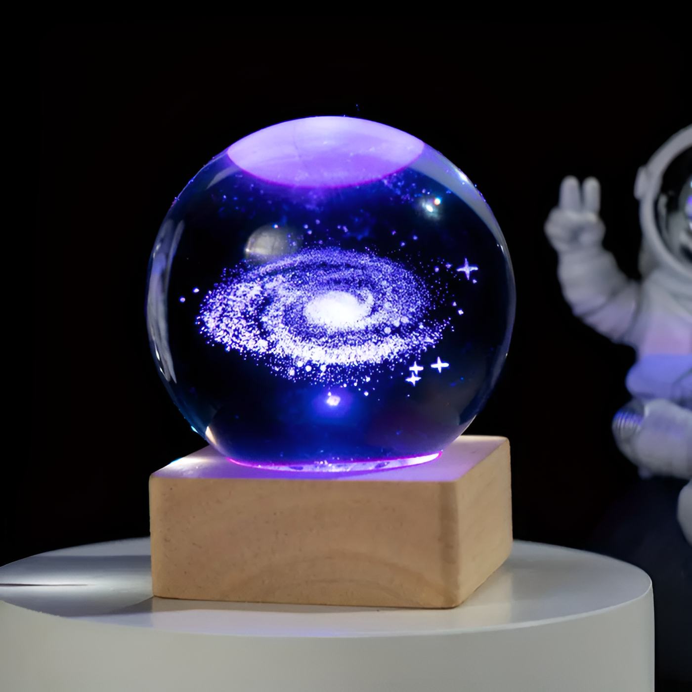 Galaxy Spark - Leuchtendes Kugel-Nachtlicht