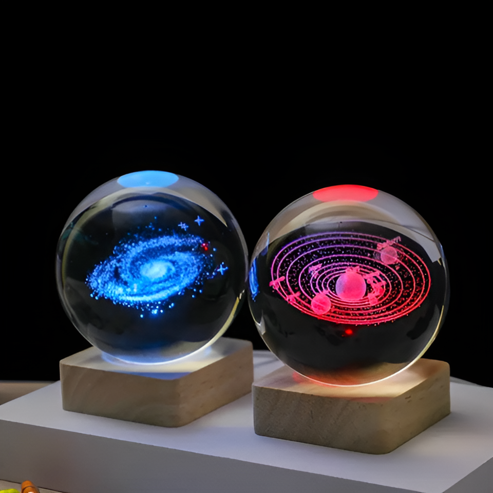 Galaxy Spark - Leuchtendes Kugel-Nachtlicht