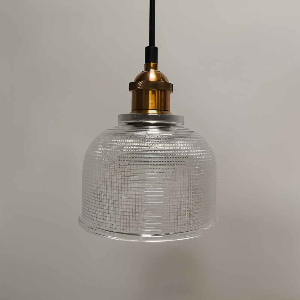 RetroShine Glaslampe – Bunte Glocken-Pendelleuchte im Vintage-Stil