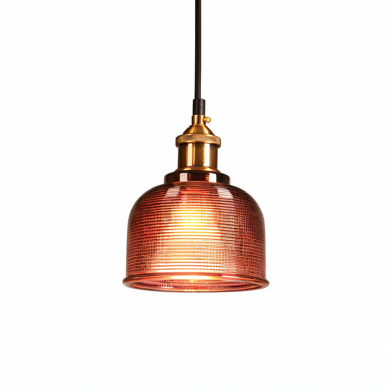 RetroShine Glaslampe – Bunte Glocken-Pendelleuchte im Vintage-Stil