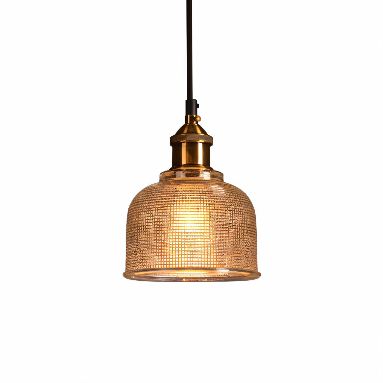 RetroShine Glaslampe – Bunte Glocken-Pendelleuchte im Vintage-Stil