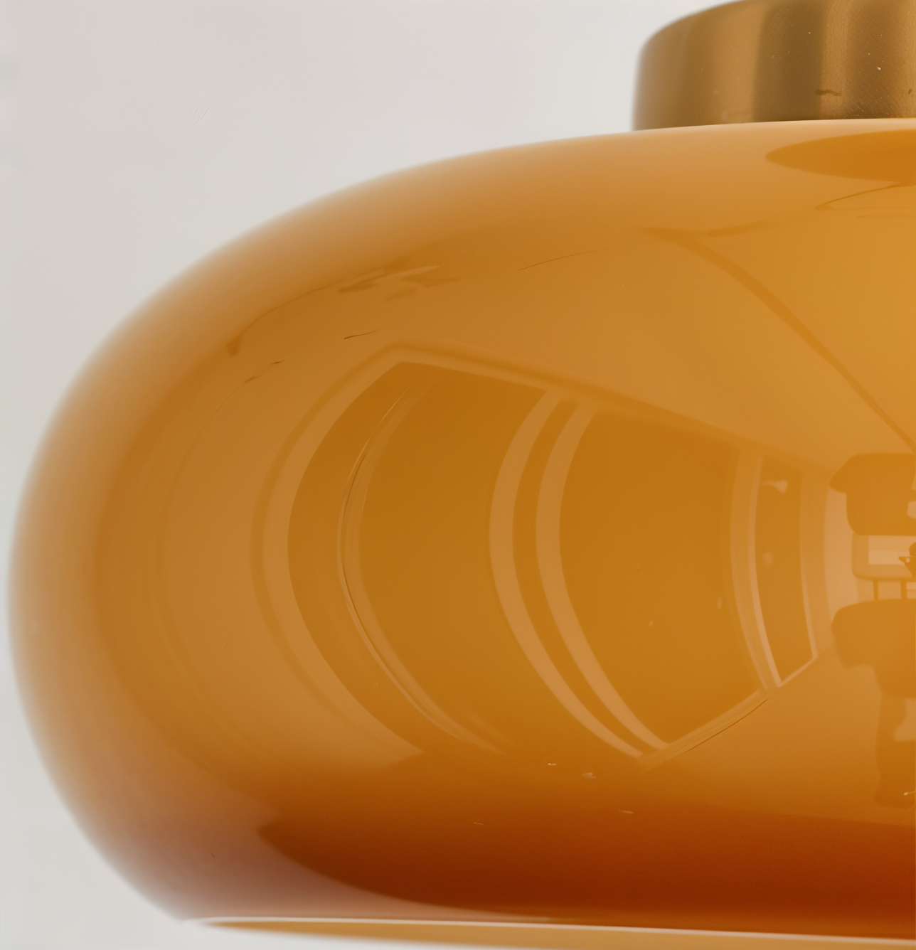 RetroGlow Deckenlampe – Gelb & Vintage-inspiriert