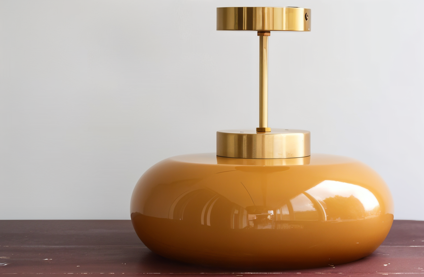 RetroGlow Deckenlampe – Gelb & Vintage-inspiriert